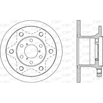 Jeu de 2 disques de frein avant OPEN PARTS BDA1132.10