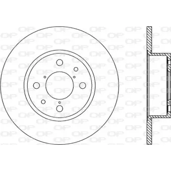 Jeu de 2 disques de frein arrière OPEN PARTS BDA1137.10
