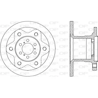 Jeu de 2 disques de frein avant OPEN PARTS BDA1143.10