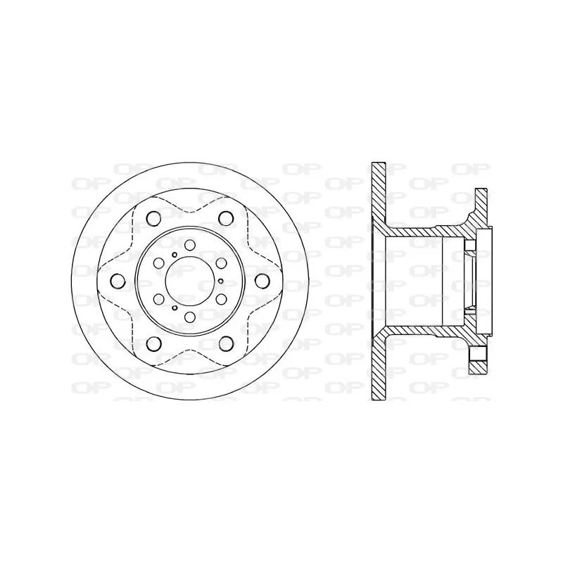 Jeu de 2 disques de frein avant OPEN PARTS BDA1143.10