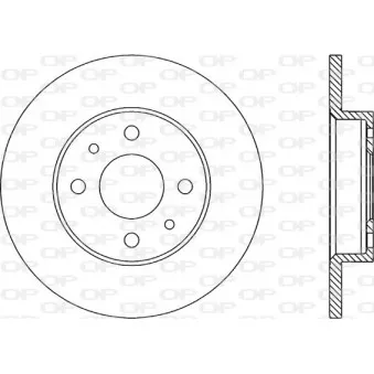Jeu de 2 disques de frein arrière OPEN PARTS BDA1144.10