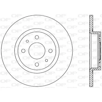 Jeu de 2 disques de frein avant OPEN PARTS BDA1145.10
