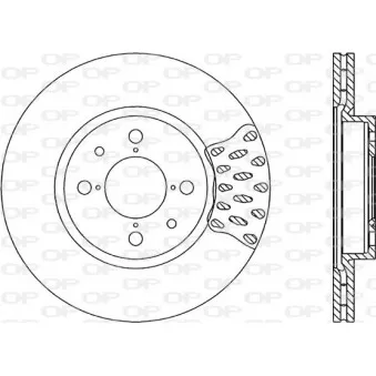 Jeu de 2 disques de frein avant OPEN PARTS BDA1146.20
