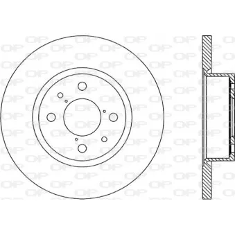 Jeu de 2 disques de frein avant OPEN PARTS BDA1148.10