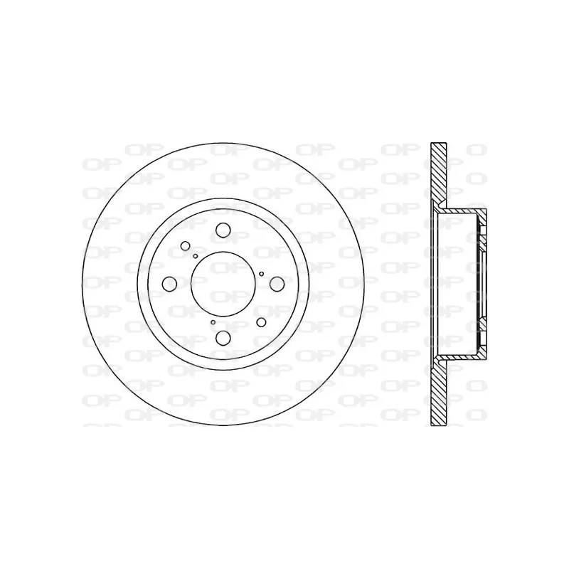 Jeu de 2 disques de frein avant OPEN PARTS BDA1148.10