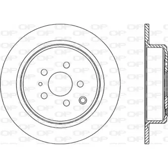 Jeu de 2 disques de frein arrière OPEN PARTS BDA1149.10