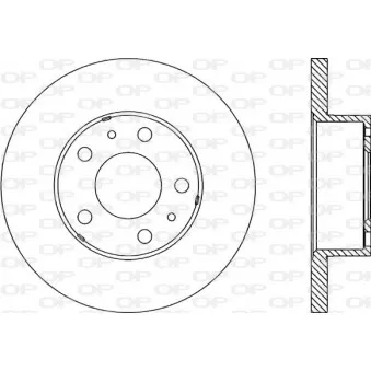 Jeu de 2 disques de frein avant OPEN PARTS BDA1150.10