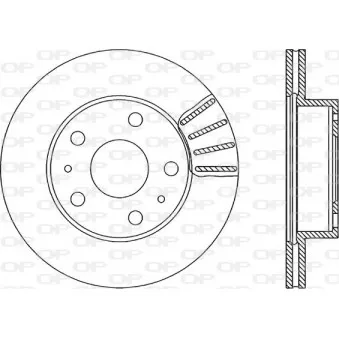 Jeu de 2 disques de frein avant OPEN PARTS BDA1152.20