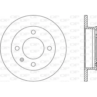 Jeu de 2 disques de frein avant OPEN PARTS BDA1157.10