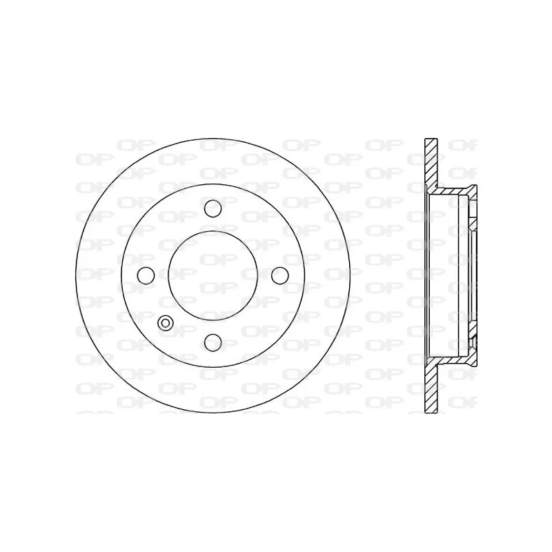Jeu de 2 disques de frein avant OPEN PARTS BDA1157.10