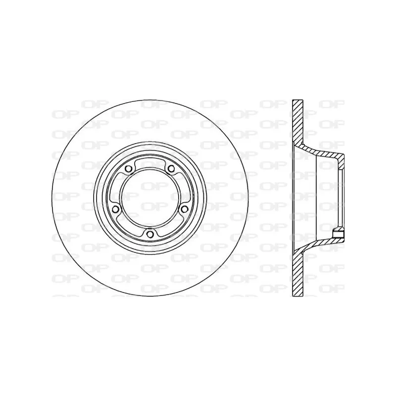 Jeu de 2 disques de frein avant OPEN PARTS BDA1159.10