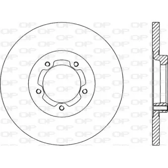 Jeu de 2 disques de frein avant OPEN PARTS BDA1166.10
