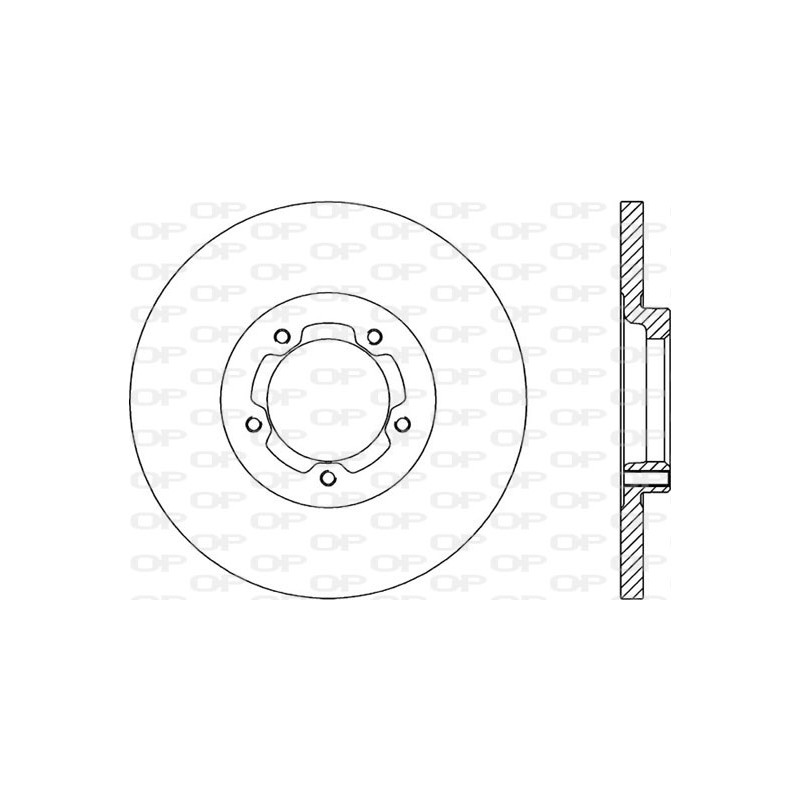 Jeu de 2 disques de frein avant OPEN PARTS BDA1166.10