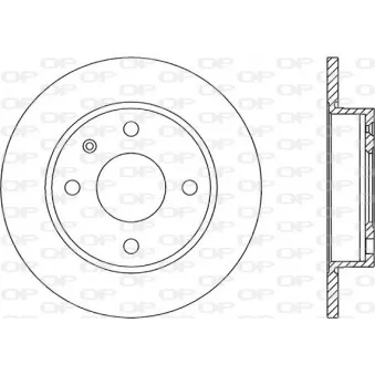 Jeu de 2 disques de frein avant OPEN PARTS BDA1175.10