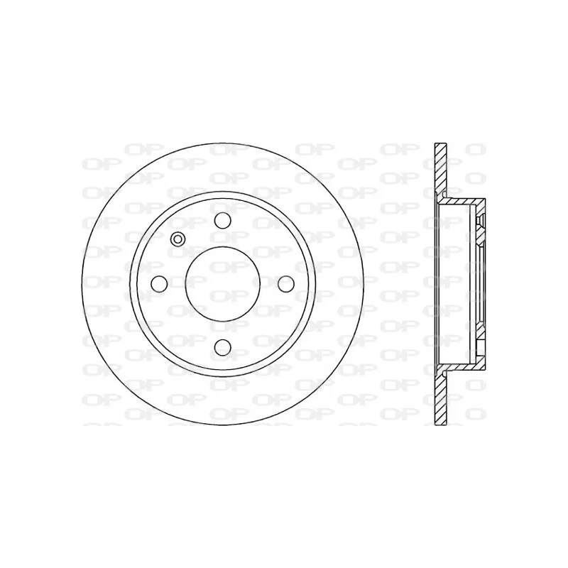 Jeu de 2 disques de frein avant OPEN PARTS BDA1175.10