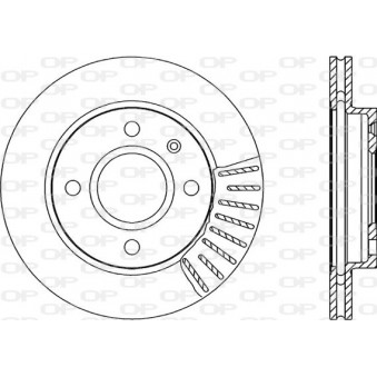 Jeu de 2 disques de frein avant OPEN PARTS BDA1176.20