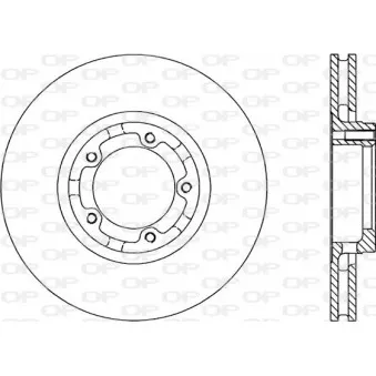 Jeu de 2 disques de frein avant OPEN PARTS BDA1182.20