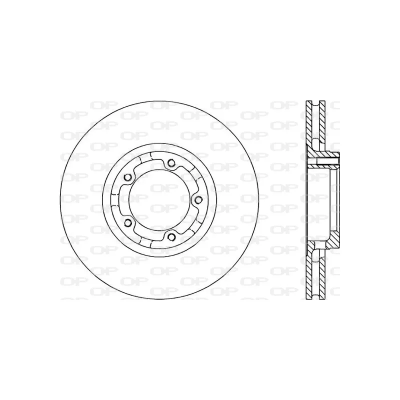 Jeu de 2 disques de frein avant OPEN PARTS BDA1182.20