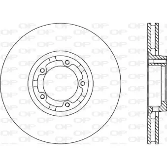 Jeu de 2 disques de frein avant OPEN PARTS BDA1183.20