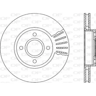 Jeu de 2 disques de frein avant OPEN PARTS