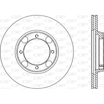 Jeu de 2 disques de frein avant OPEN PARTS BDA1192.20