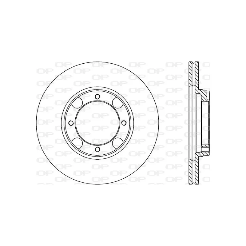 Jeu de 2 disques de frein avant OPEN PARTS BDA1192.20