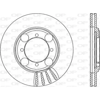 Jeu de 2 disques de frein avant OPEN PARTS BDA1193.20