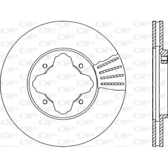 Jeu de 2 disques de frein avant OPEN PARTS BDA1222.20