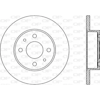 Jeu de 2 disques de frein avant OPEN PARTS BDA1229.10