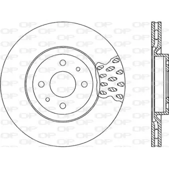 Jeu de 2 disques de frein avant OPEN PARTS BDA1231.20
