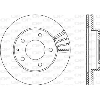 Jeu de 2 disques de frein avant OPEN PARTS BDA1277.20