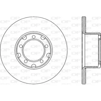 Jeu de 2 disques de frein avant OPEN PARTS BDA1299.10