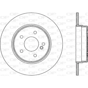 Jeu de 2 disques de frein arrière OPEN PARTS BDA1316.10