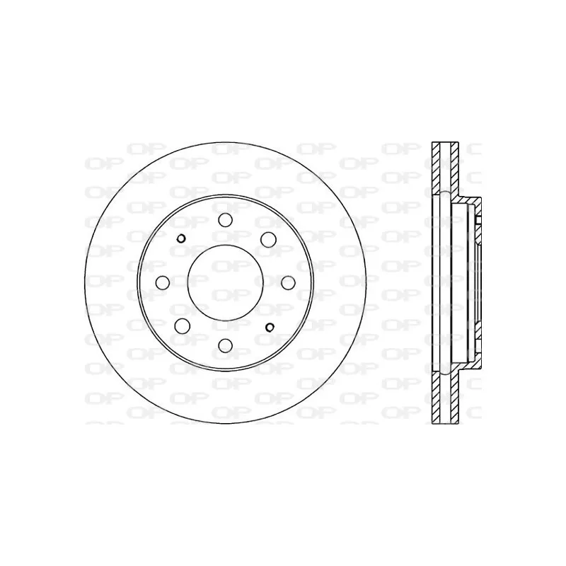 Jeu de 2 disques de frein avant OPEN PARTS BDA1345.20