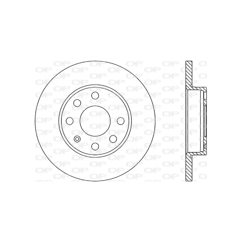 Jeu de 2 disques de frein avant OPEN PARTS BDA1403.10
