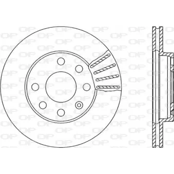 Jeu de 2 disques de frein avant OPEN PARTS BDA1404.20