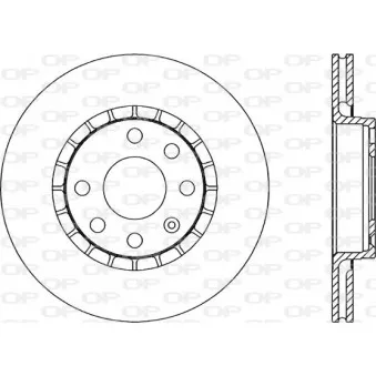 Jeu de 2 disques de frein avant OPEN PARTS BDA1415.20