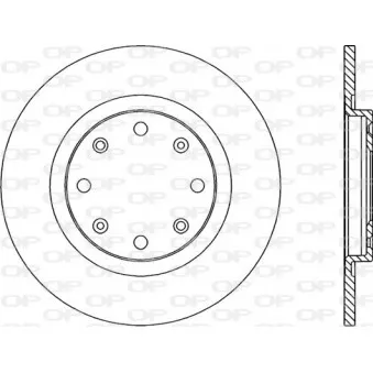 Jeu de 2 disques de frein avant OPEN PARTS BDA1426.10