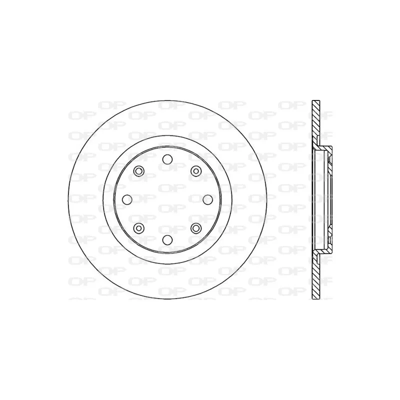 Jeu de 2 disques de frein avant OPEN PARTS BDA1426.10