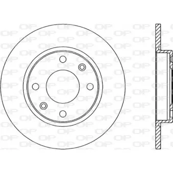 Jeu de 2 disques de frein avant OPEN PARTS BDA1428.10