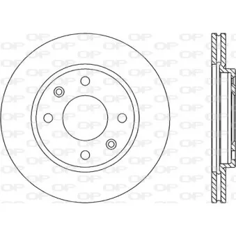 Jeu de 2 disques de frein avant OPEN PARTS BDA1432.20