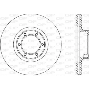 Jeu de 2 disques de frein avant OPEN PARTS BDA1440.20