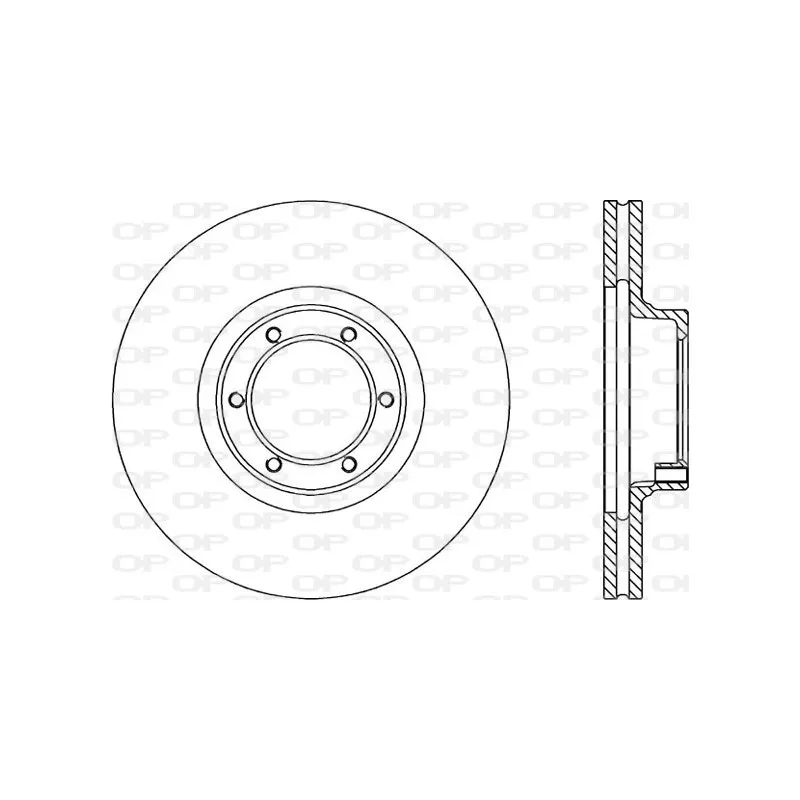 Jeu de 2 disques de frein avant OPEN PARTS BDA1440.20