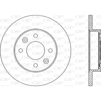 Jeu de 2 disques de frein avant OPEN PARTS BDA1446.10
