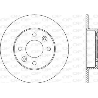 Jeu de 2 disques de frein avant OPEN PARTS