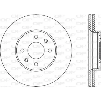 Jeu de 2 disques de frein avant OPEN PARTS