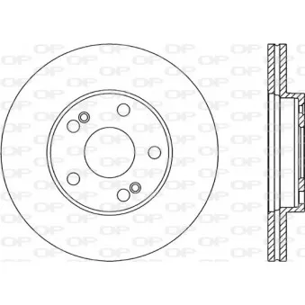 Jeu de 2 disques de frein avant OPEN PARTS BDA1465.20
