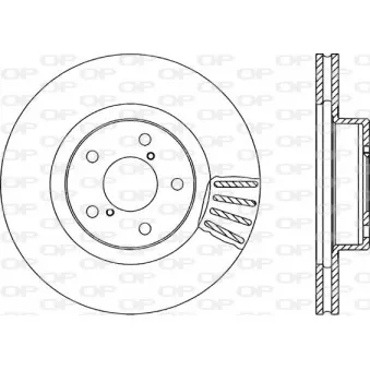 Jeu de 2 disques de frein avant OPEN PARTS BDA1493.20