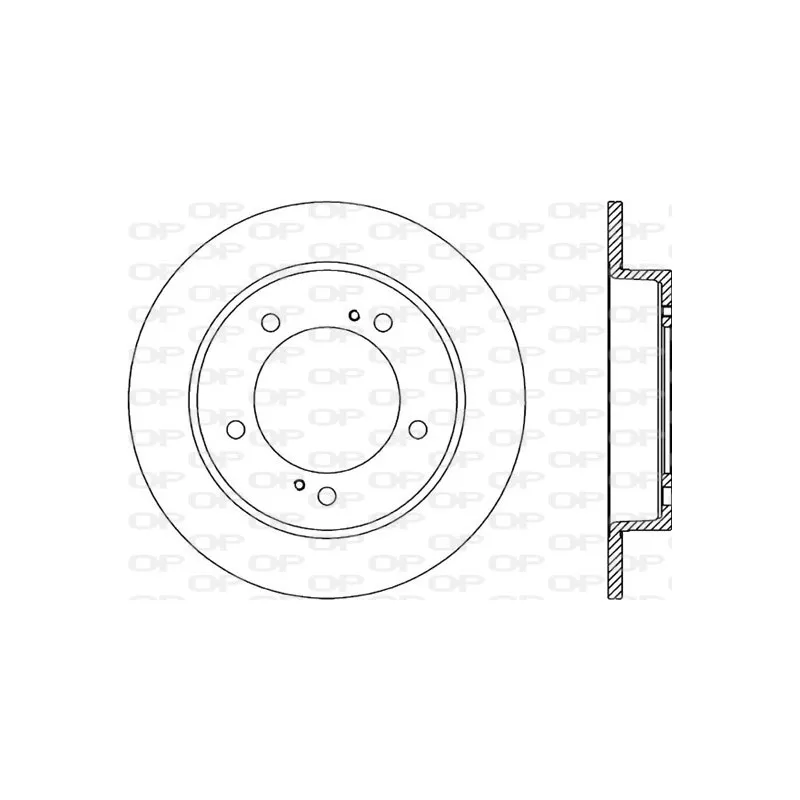 Jeu de 2 disques de frein avant OPEN PARTS BDA1498.10