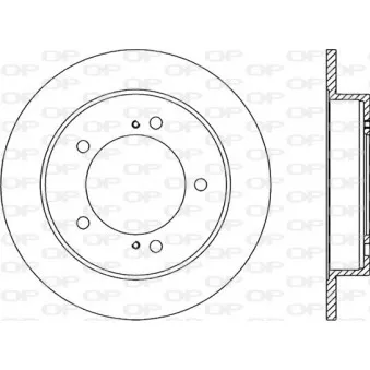 Jeu de 2 disques de frein avant OPEN PARTS